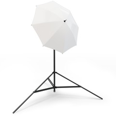 3d studio light with umbrella
