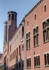 Obraz premium façade d'immeuble à amsterdam