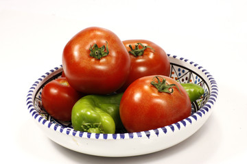 tomates et poivron