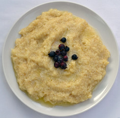 Каша пшеничная с маслом и иргой