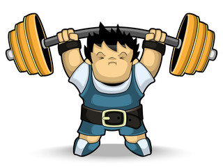 Athlete weightlifter