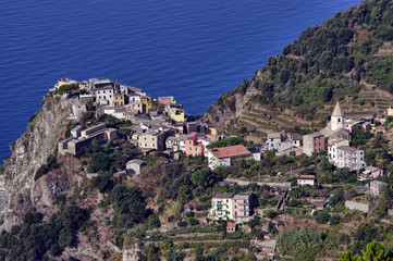 Obraz premium village at sea coast