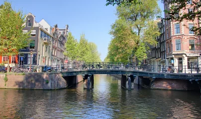 Deurstickers pont d'admsterdam © Lotharingia