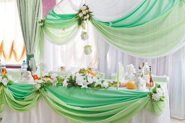 Wedding table setting