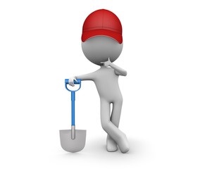 3d people - shovel 2