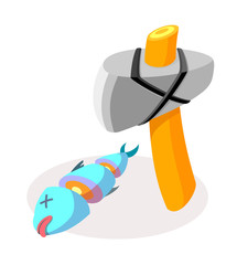 vector icon shield and knife