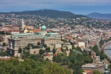 Fototapeta na wymiar National gallery Budapest city Hungary