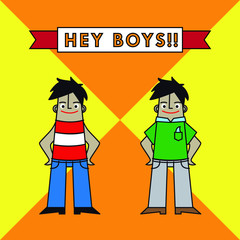 Obraz premium Hey Boys!