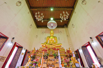 golden buddha Mahun Temple, Bangkok, Thailand