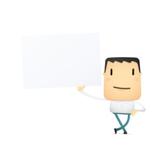 funny cartoon casual man