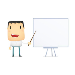 funny cartoon casual man