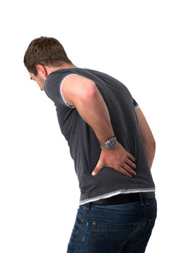 Young Man with back pain