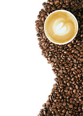 Coffee beans background