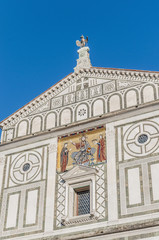 San Miniato al Monte basilica in Florence, Italy.
