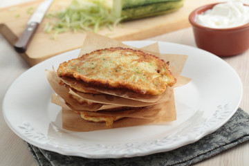Zucchini pancakes