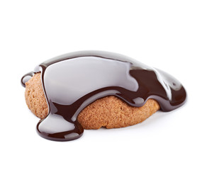 chocolate syrup and  cake sweet dessert food