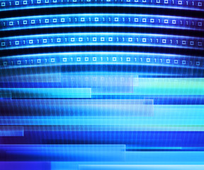 Blue Information Technology Background Concept