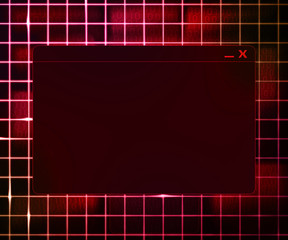 Red Window Technology Concept Background