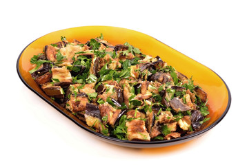 fried aubergines (eggplant)