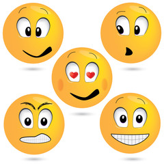 Vector emoticon set