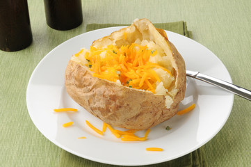 Baked potato with cheese