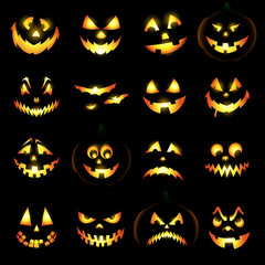 Jack o lantern pumpkin faces - 43840119