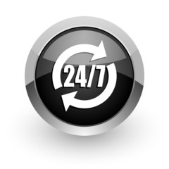 24/7 service icon
