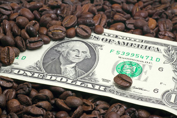 dollar mit kaffe