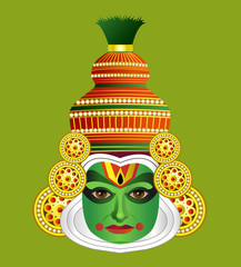 South Indian Traditional Kathakali Dancer