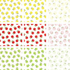 apple seamless patterns