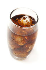 Refreshing Brown Soda with Ice