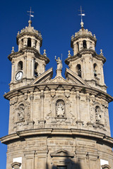 Fototapeta na wymiar Iglesia de La Peregrina en Pontevedra