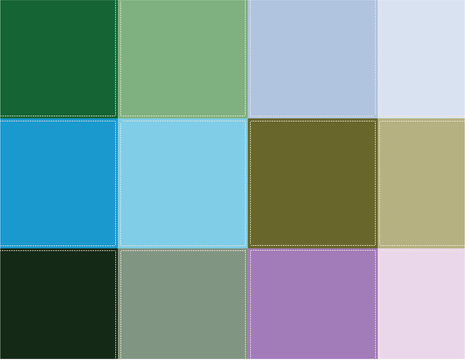 Colored squares paste
