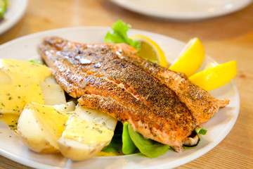 Grilled Salmon Steak