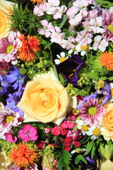 Mixed bouquet in bright colors