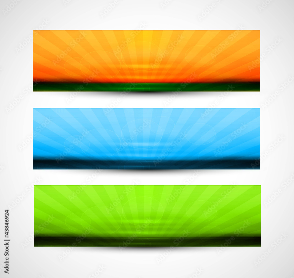 Wall mural abstract header colorful vector illustration