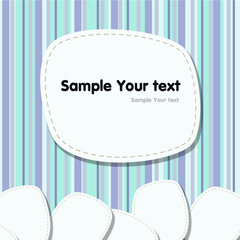 White bubbles for text on Colorful background