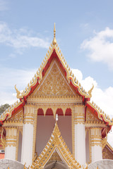 Buddhist church at korkred in Thailand