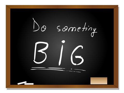 High resolution conceptual black blackboard with text