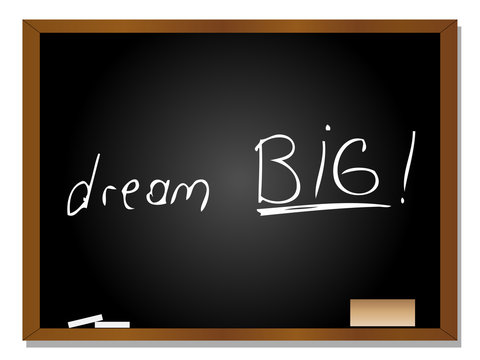 High resolution conceptual black blackboard with text