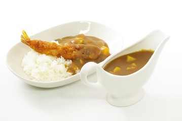 海老フライカレー