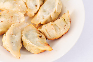 Fried dumplings, Asian food
