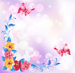 Fototapeta na wymiar Floral background