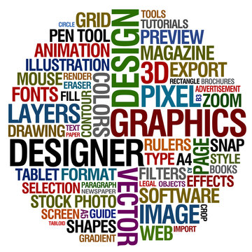 graphic design words