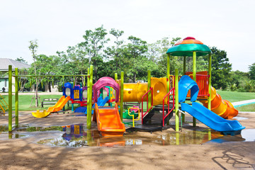 Playground at garden in Thailand
