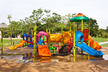 Playground at garden in Thailand