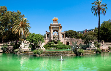 The Parc de la Ciutadella. Barcelona.