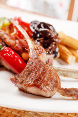 ribs with vegetables