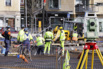 surveying, construction industry and workers