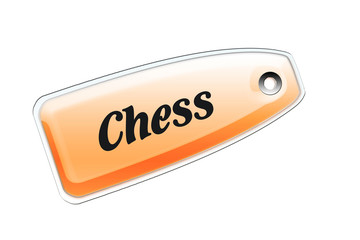 Etiqueta chess naranja